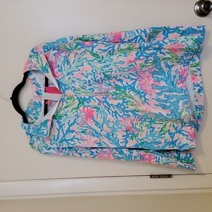 Lilly Pulitzer Skipper popover sz XL Multi Coral Bay